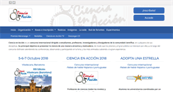 Desktop Screenshot of cienciaenaccion.org