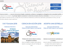 Tablet Screenshot of cienciaenaccion.org